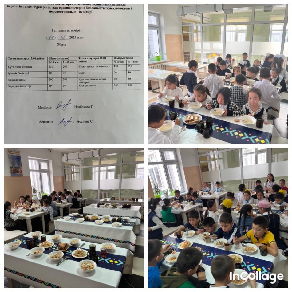 Жұма күнгі ас мәзірі