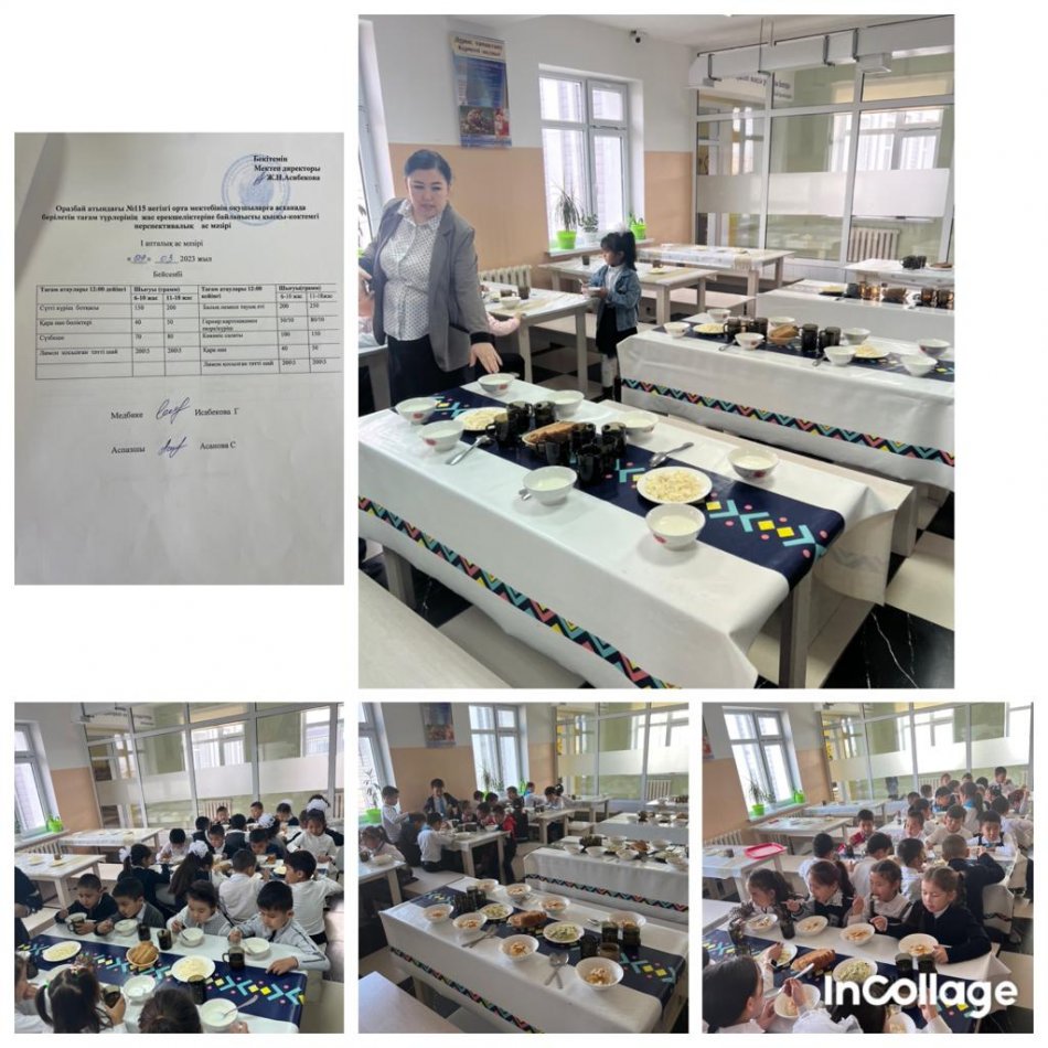 Бейсенбі күнгі ас мәзірі