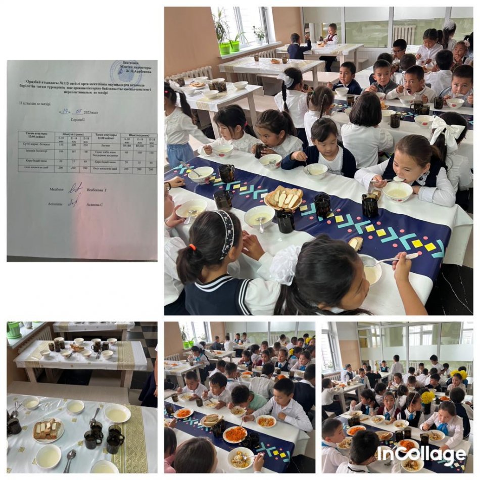 Сәрсенбі күннің ас мәзірі