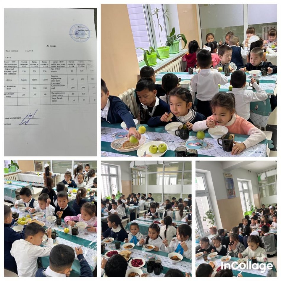 Дүйсенбі күннің ас мәзірі