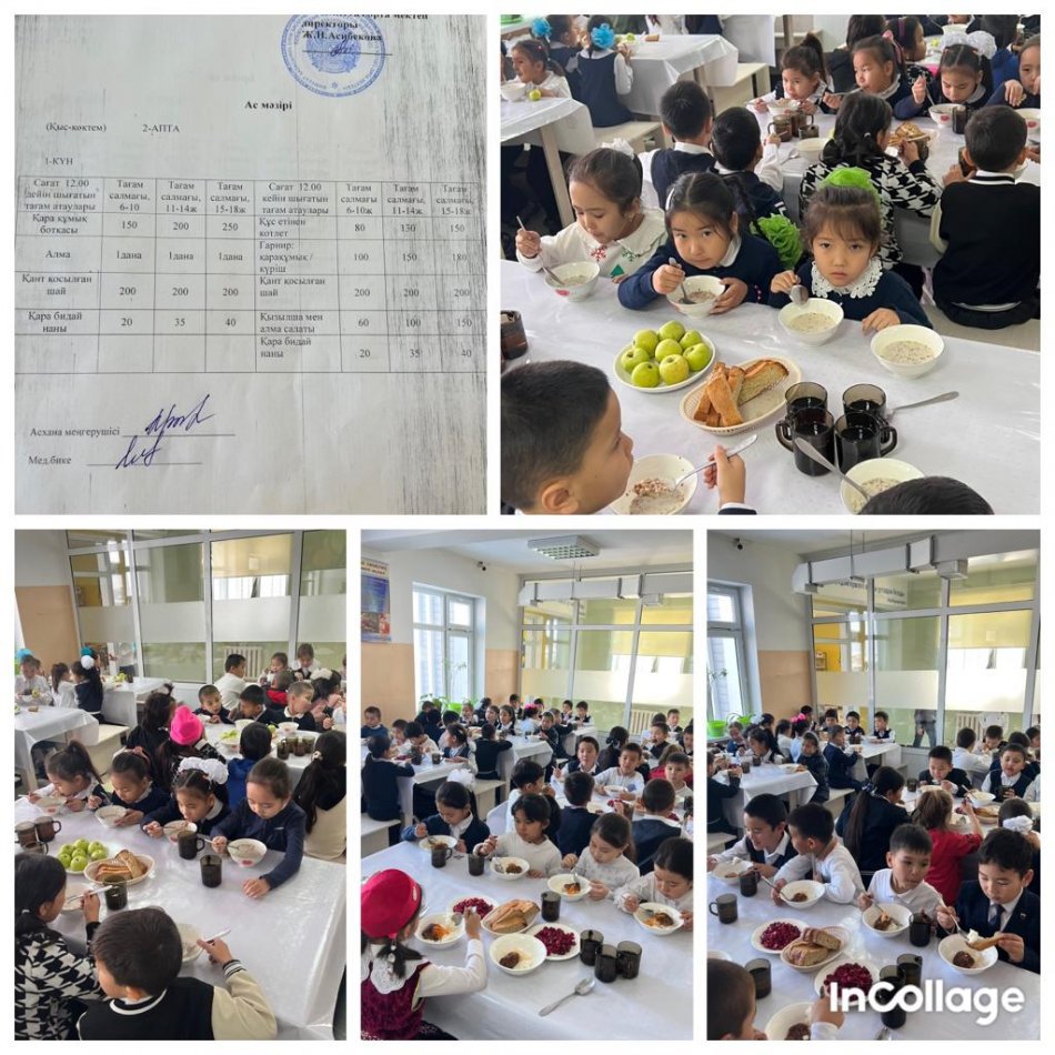 Дүйсенбі күннің ас мәзірі